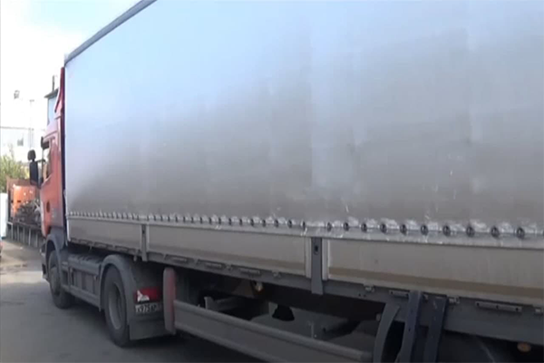 Установка бака 600 л на полуприцеп